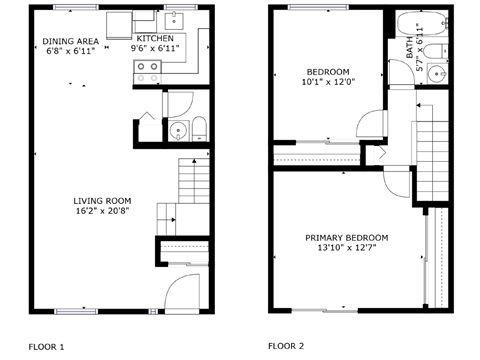 a floor plan of a small house